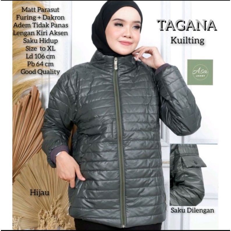 Jaket kuilting perasut jaket hangat tahan angin