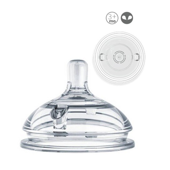 Comotomo Replacement Nipple 2 Holes (3M+) Twin Pack – Botol Susu Bayi