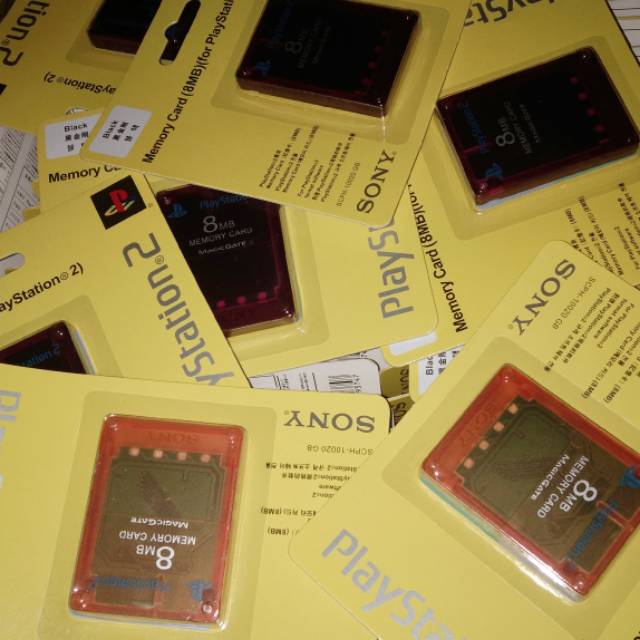 Mmc transparan lampu 8 mb/memori ps2 8 mb