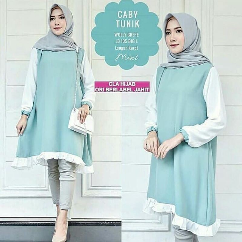 CHABY TUNIK ATASAN TUNIK l TUNIK l atasan muslim wanita l Atasan wanita, ATASAN, baju wanita, BLOUSE