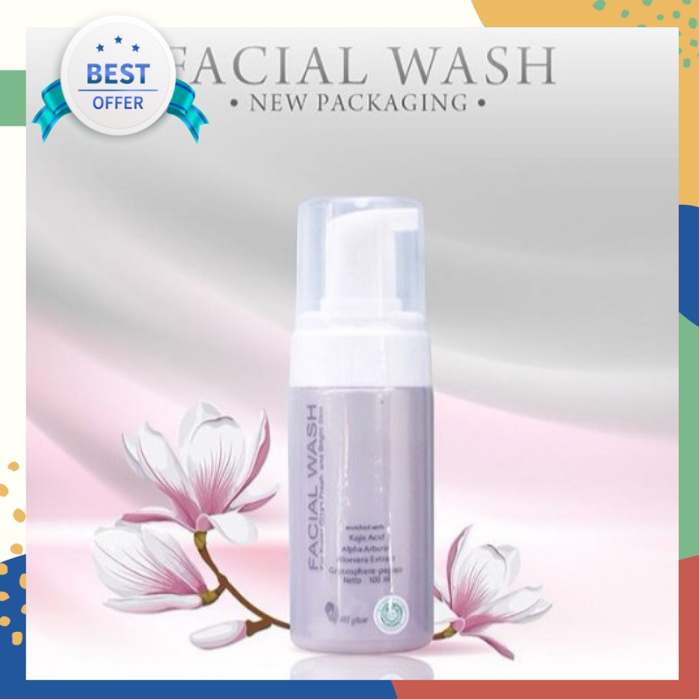 MS GLOW facial wash / Facial Wash Sabun Muka Whitening / Acne / Flek MS glow Dijamin 100% Asli