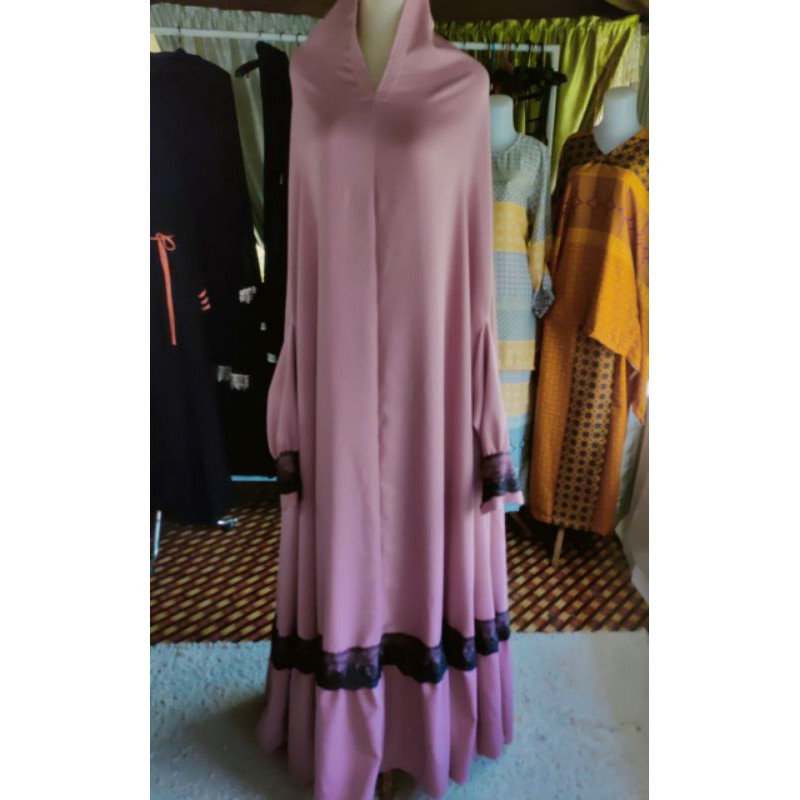 khimar floor, khimar overhead, french khimar, long khimar, french khimar floor renda