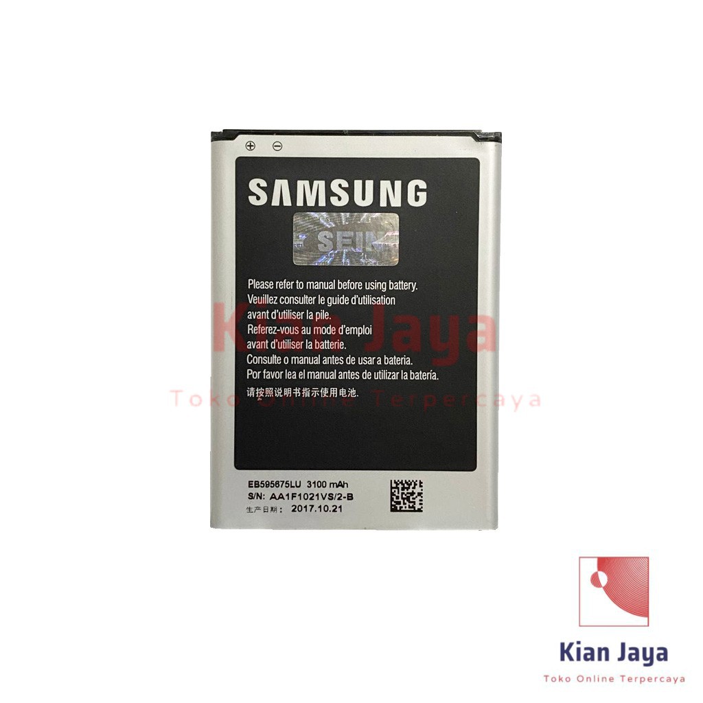 [Garansi 100% Ori] Baterai Samsung Galaxy Note 2 N7100 N7102 Batre Batrai Battery Hp Original