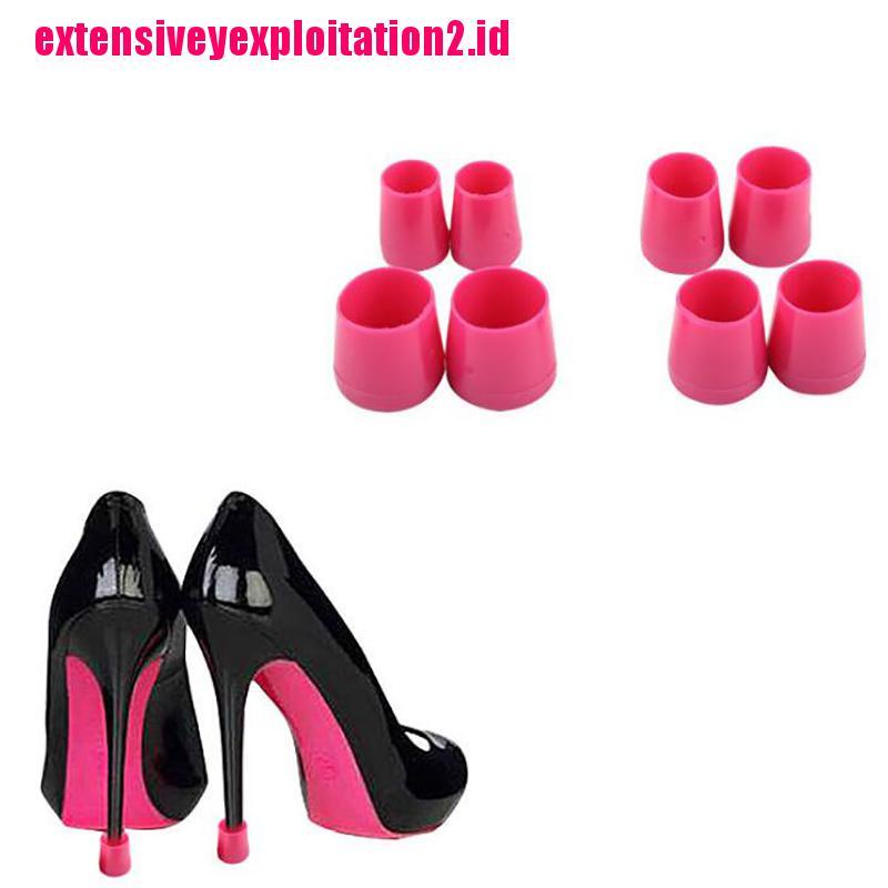 &lt; E2id &amp; &gt; 2pcs Pelindung Sepatu High Heels Bahan Plastik