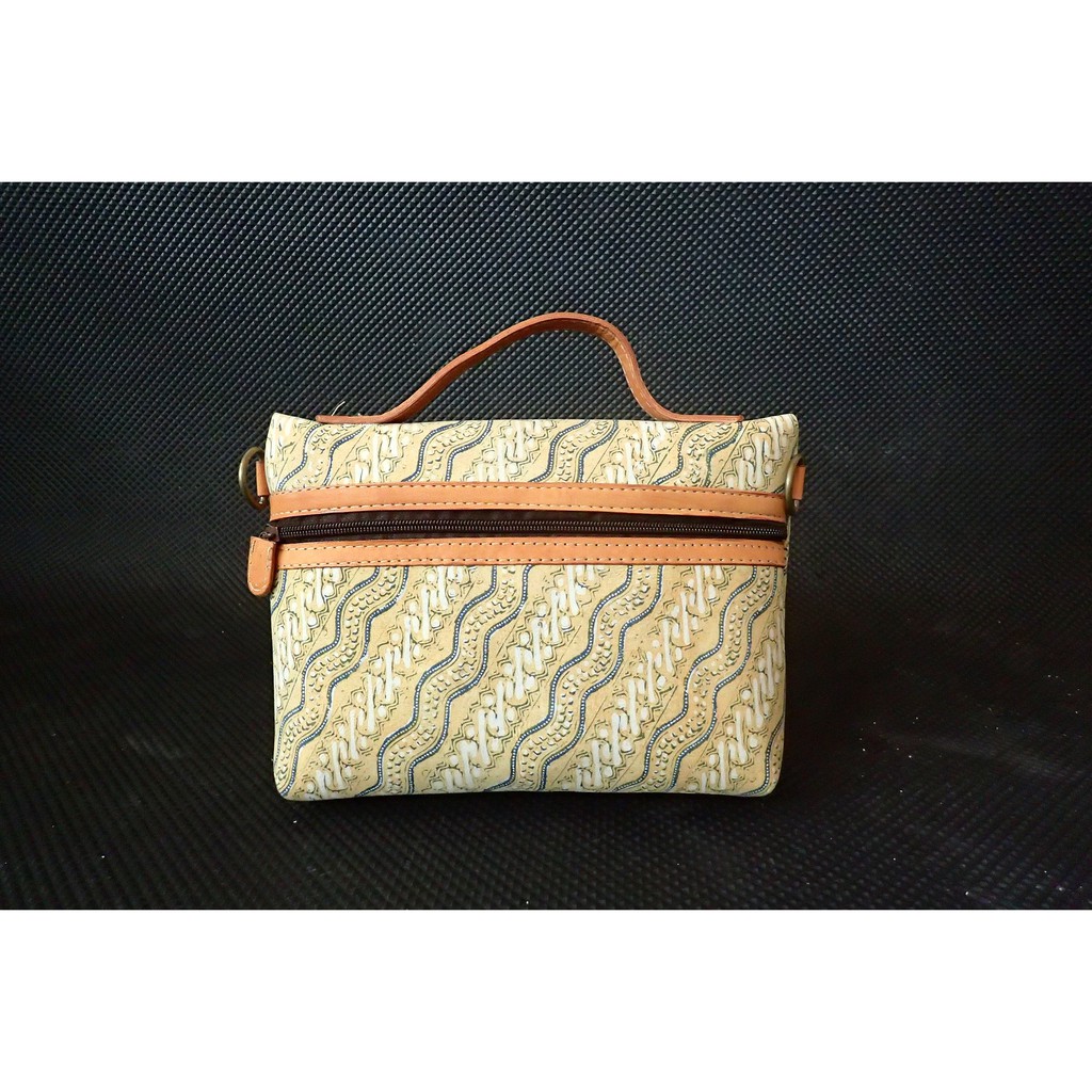 Tas Batik Lawasan Kombinasi Kulit