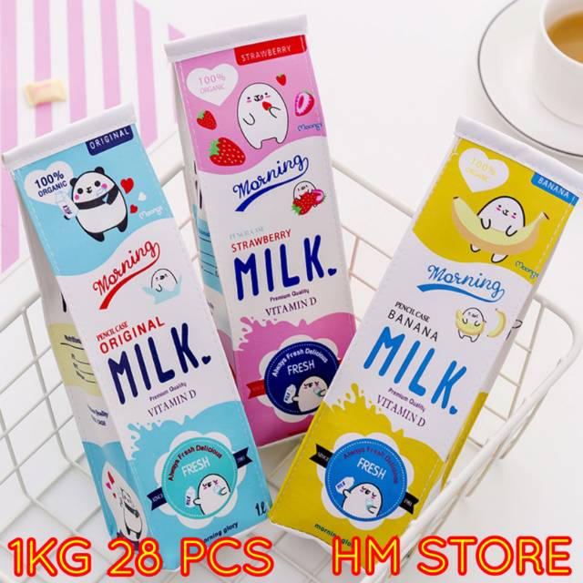

Pencil Case Fresh Milk Edition Kotak Pensil Fresh Milk Unik Lucu dan Trendy Tempat Alat Tulis