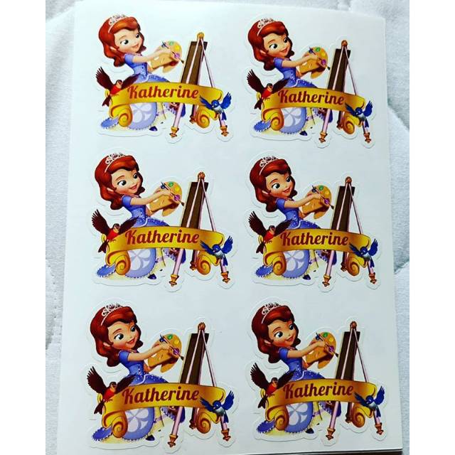 

Stiker nama anak waterproof