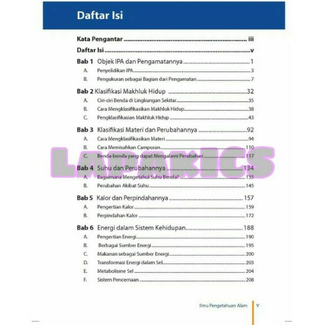 Buku IPA Ilmu Pengetahuan Alam Kelas 7 SMP Kurikulum 2013 Revisi 2017-2018 Kurtilas-2