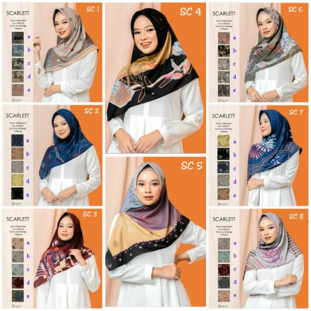 Hijab Segi Empat Nunaya Scarlett Azzura