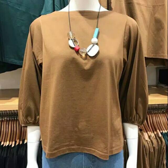 Uniqlo T-shirt katun mercerized volume 3/4