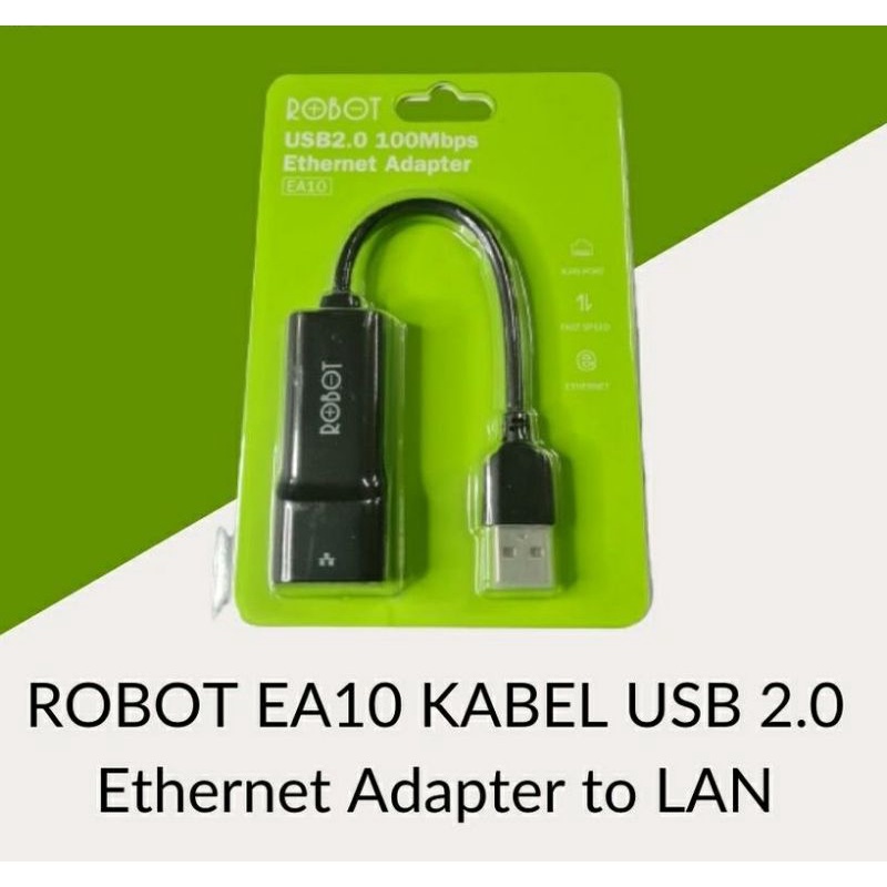 ROBOT EA10 KABEL USB 2.0 Ethernet Adapter to LAN
