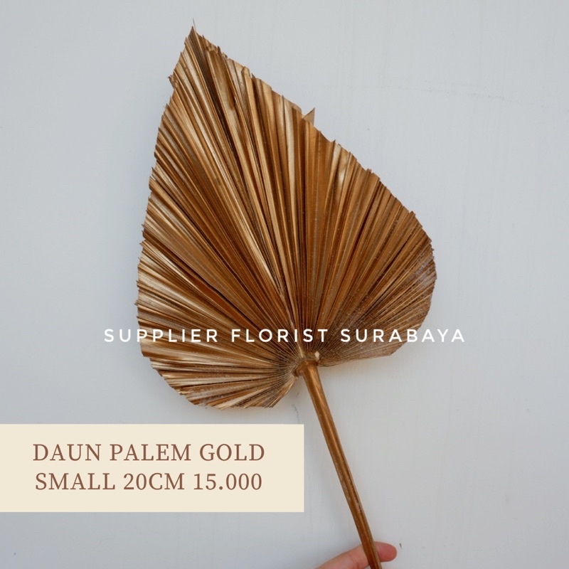 daun palem emas/ daun palem gold/ daun gold/daun kipas gold/ daun kipas emas