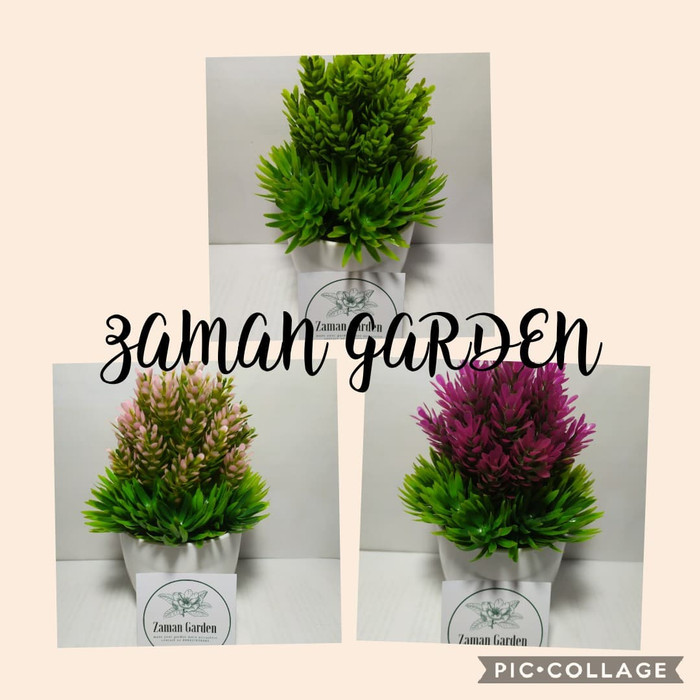 paket tanaman hias bunga plastik 3 jenis lebih hemat 10%