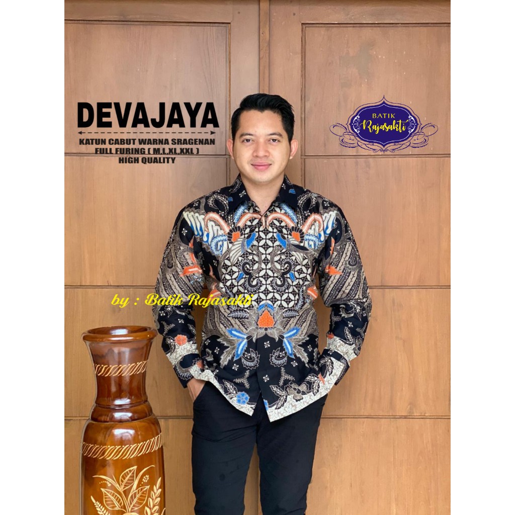 DEVAJAYA RAJASAKTI KEMEJA BATIK SOLO PRIA LENGAN PANJANG LAPIS FURING ATASAN BATIK PREMIUM MODERN KATUN HALUS BAHUWIRYA  BANAMITRA BANAMITRA PUTIH BANGSAWAN BAYU PUTRA BERLIAN BIRU BHARATAYUDA BIMASENA BIRENDRA BIRU INDAH BRAHMAKERTA BRAHMAKERTA MERAH