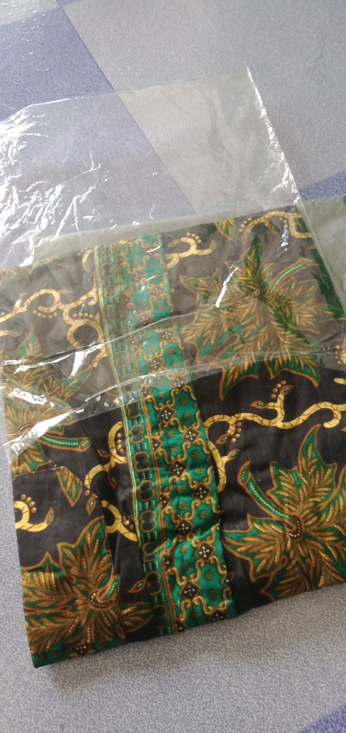 Maura Couple Sania Ruffle Atasan Batik Couple Dolby Dv71 Hijau