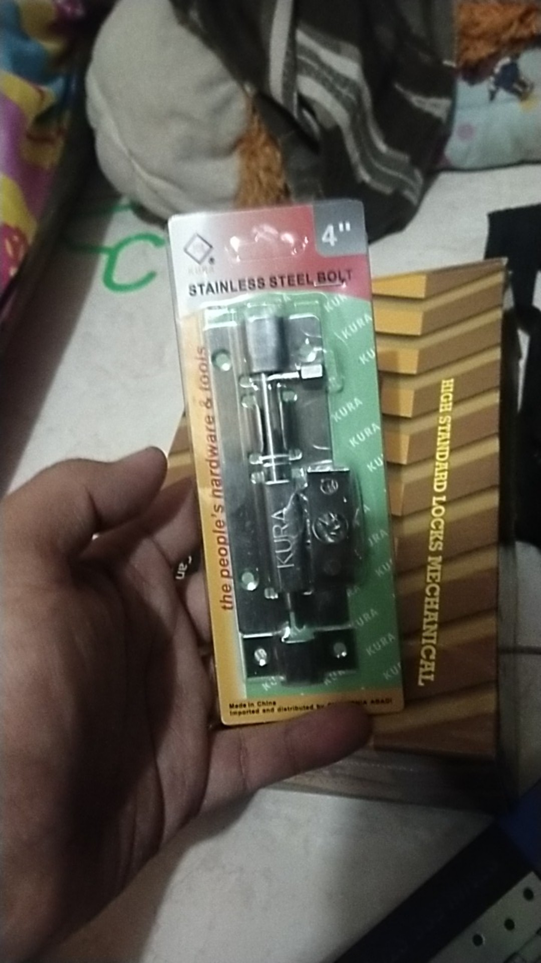 Grendel Slot 4 Stainless Kunci Slot 4 Stainless  Slot Pintu Slot Jendela