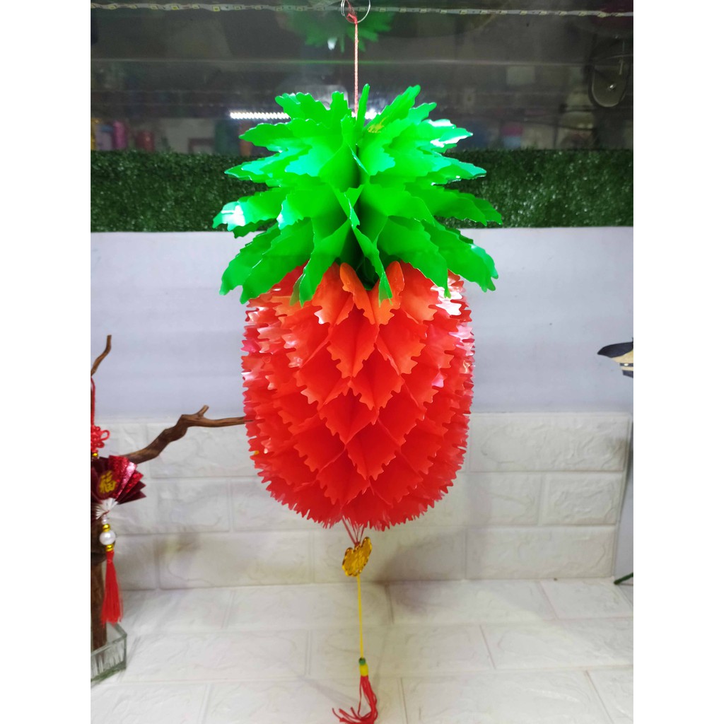 Lampion Gantung Nanas SEDANG - Gantungan Dekorasi Tahun Baru Imlek