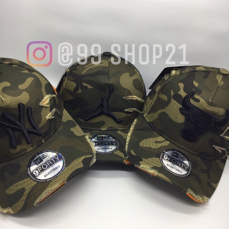 MLB Cap Topi Baseball MLB Yankees a FRAME DAMAGE Camo Army Sobek