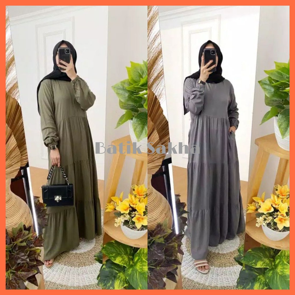 TERBARU BAJU GAMIS GAMIS TERBARU RAYON POLOS GAMIS SYAR"I GAMIS RAYON PREMIUM