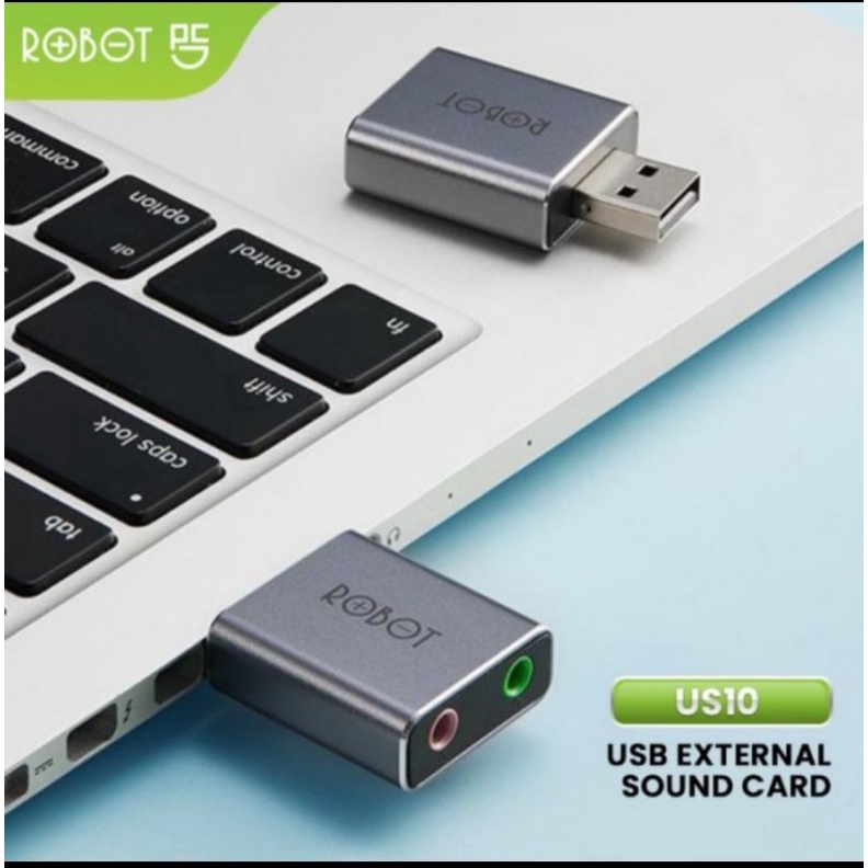 Robot US10 Usb Sound Card External - Soundcard Usb 2.0 Robot US10 Audio Mic