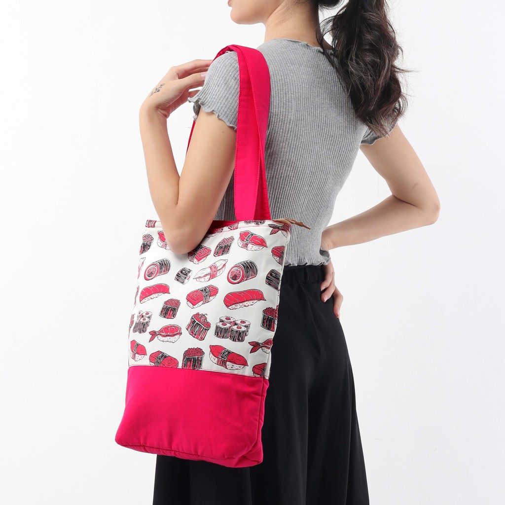 Tote Bag Kanvas Sushi