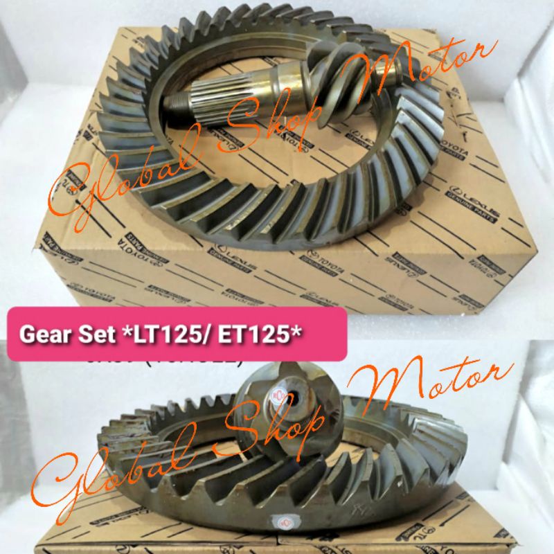 gear set lt125 et125 125lt 125et 6x39 16hole crown wheel pinion lt125 et125 lt125 125et 6x39 16hole