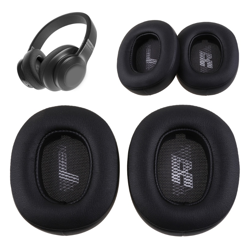 Cre 1 Pasang Earpads Pengganti Bahan Kulit Untuk Headset J-B-L E55BT