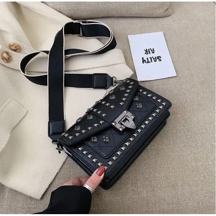 BQ 2841 RISCE TAS SELEMPANG FASHION IMPORT WANITA CEWEK PEREMPUAN JAKARTA BATAM EL 5160