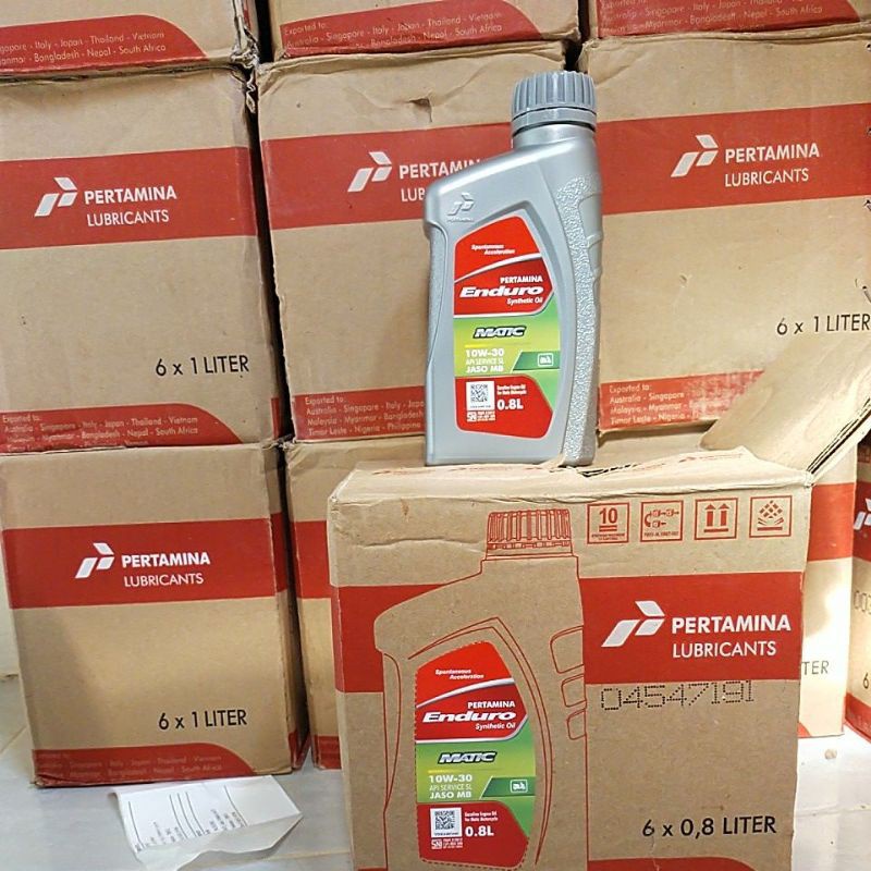 OLI MESIN MOTOR PERTAMINA ENDURO MATIC 10W-30-0,8 LITER ENDURO MATIC