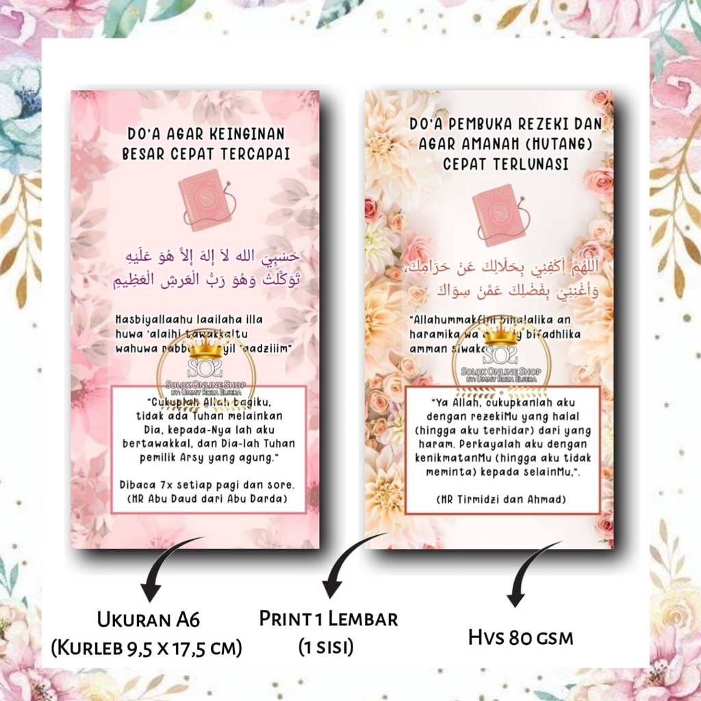 

Doa | Kertas Binder A6