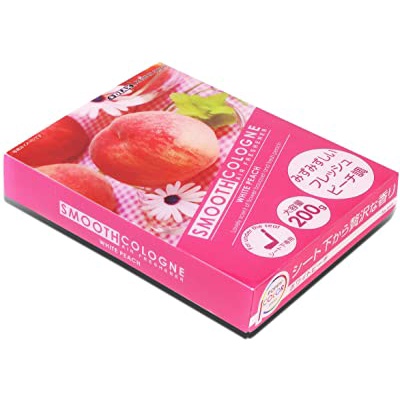Smooth Cologne Gel Based White Peach Scent Japanese Under-The-Car Air Refresher/Odor Eliminator Brick (Pink) car perfume