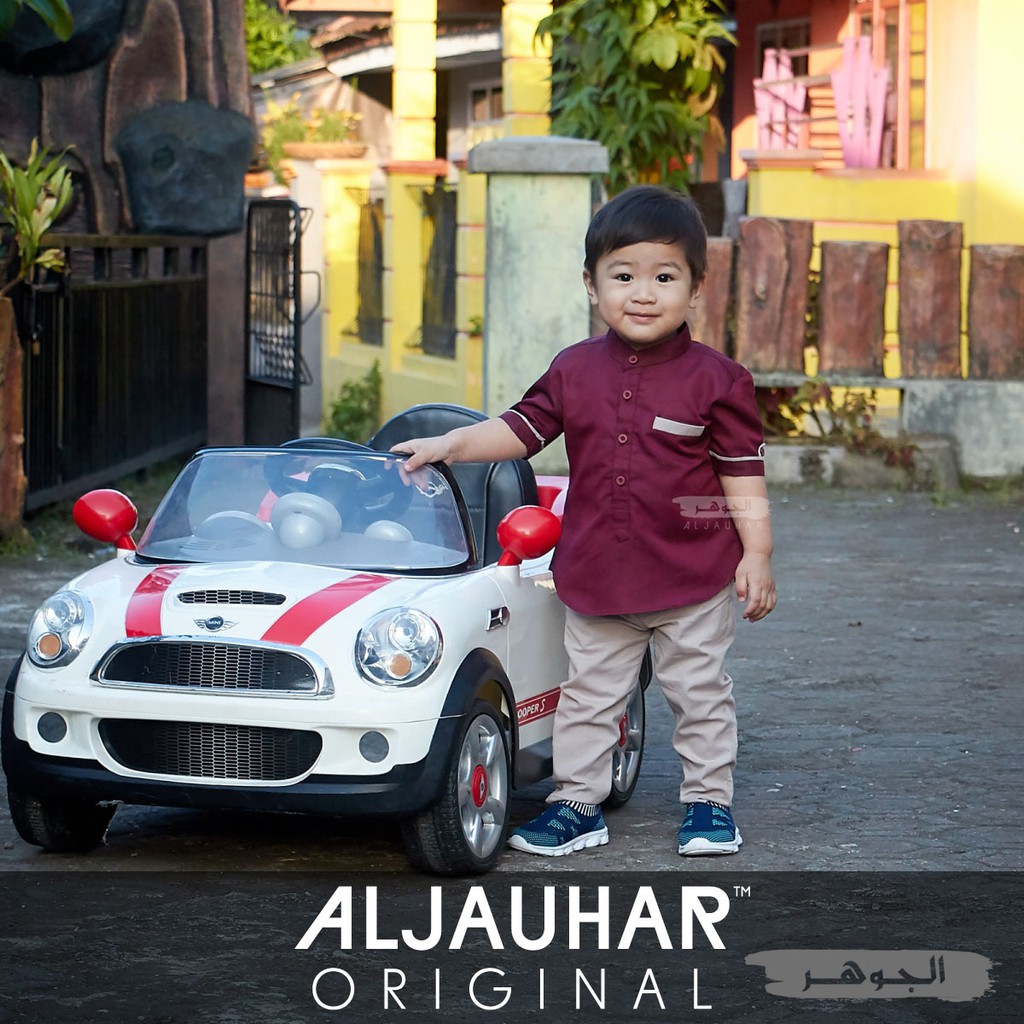ORIGINAL ALJAUHAR Setelan Kemeja Koko Pakistan Qurta Anak Bayi
