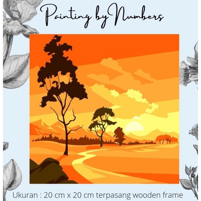 

Diy Painting By Number 20X20Cm Kerajinan Tangan - Cairo