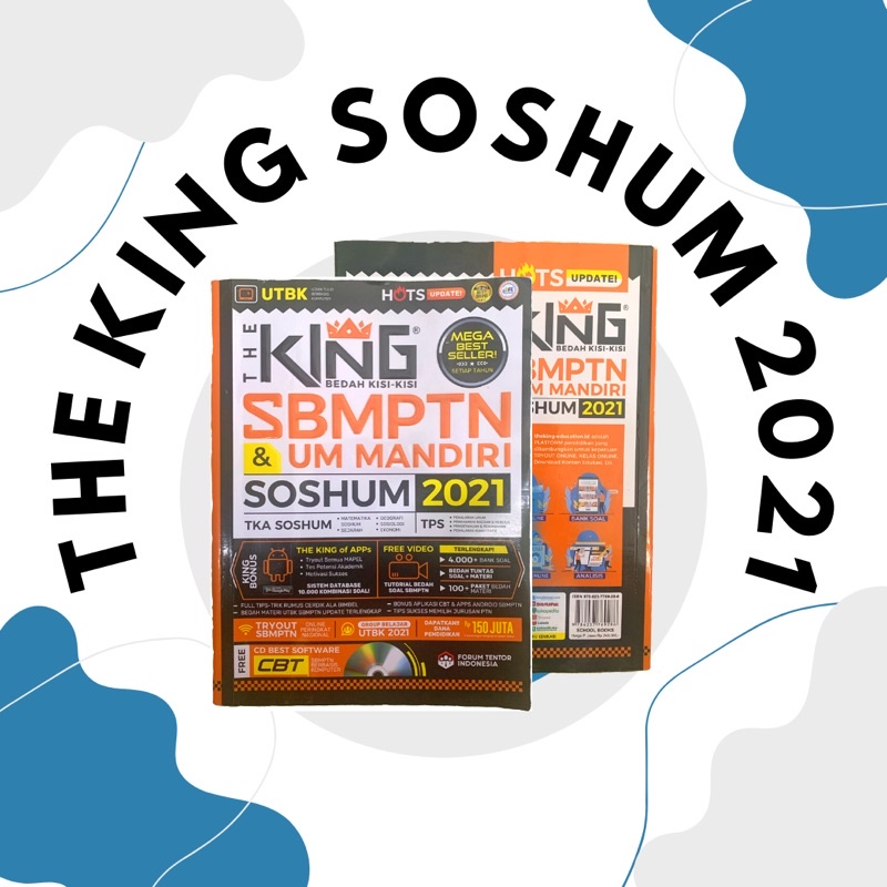 Buku THE KING SBMPTN & UM MANDIRI SOSHUM 2021 (TKA dan TPS)