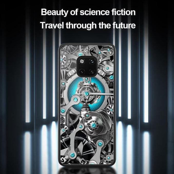 Aksesoris Hp- Casing Case HUAWEI MATE 20 PRO NILLKIN SPACETIME TEMPERED GLASS SOFT SILICONE