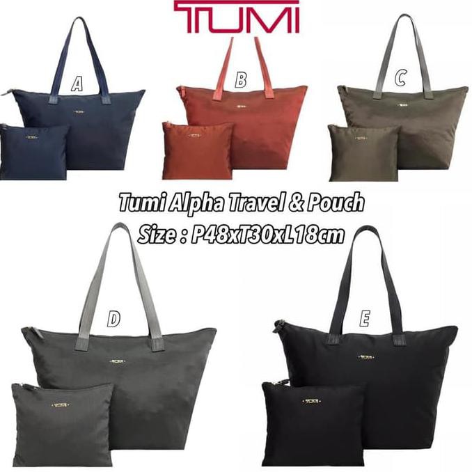 Pengiriman Cepat dan tepat Tas TUMI Grade ORI Mirror Import Alpha Travel Bag Pouch Set Wanita MURAH