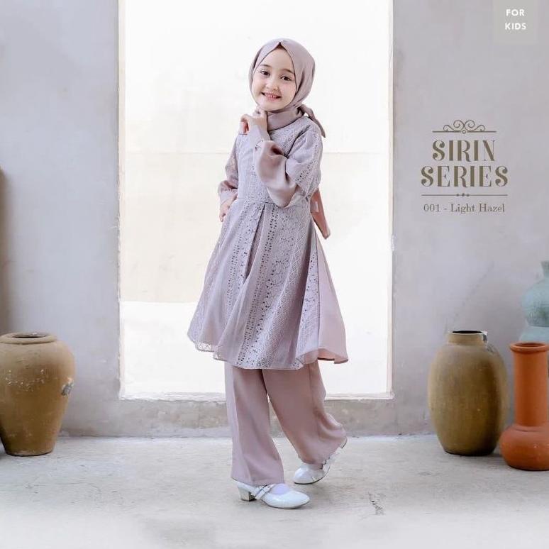 Trend Shirin Set Kids Setelan Muslim Anak Umur 6 7 8 9 10 Tahun Stelan Brukat Malika Atasan Tunik Pl