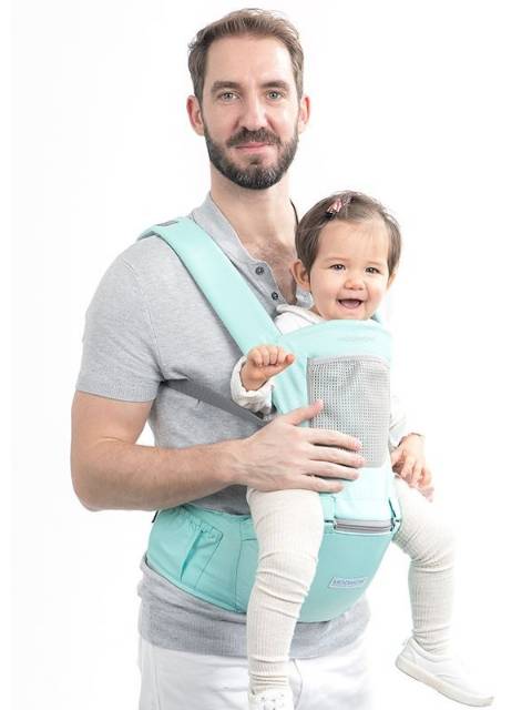 READY ORDER] Gendongan SSC Airy Knit - MOOIMOM AiryKnit Baby Carrier / Hipseat