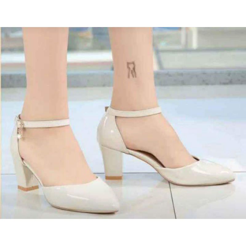 High heels wanita 4cm mangkuk tali SA95