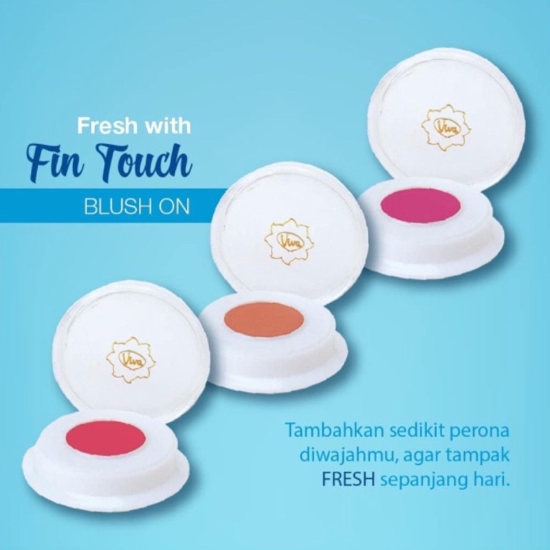 Viva Fin Touch Blush On Perona Pipi Natural Penyegar Riasan Wajah