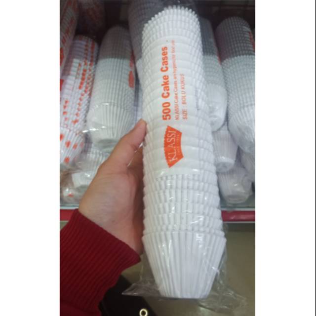 

KLASSI cup cake cases untuk bolu kukus polos 500's