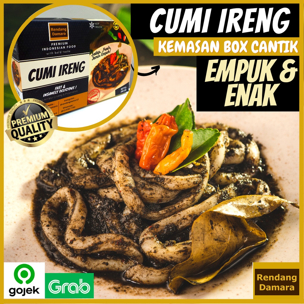 

Cumi Ireng Cumi Item Cumi Tinta Hitam Makanan Siap Saji DAMARA