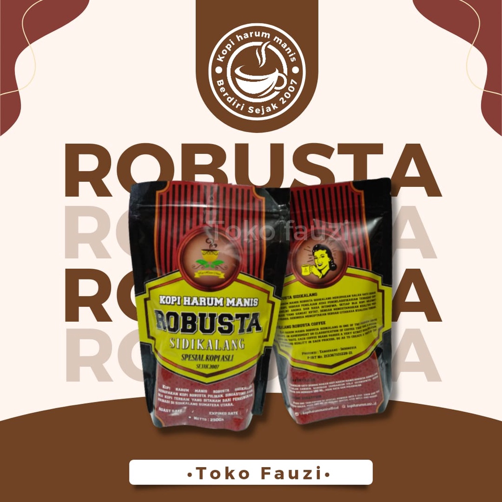 Kopi Harum Manis Rebusto 250 gram kopi asli