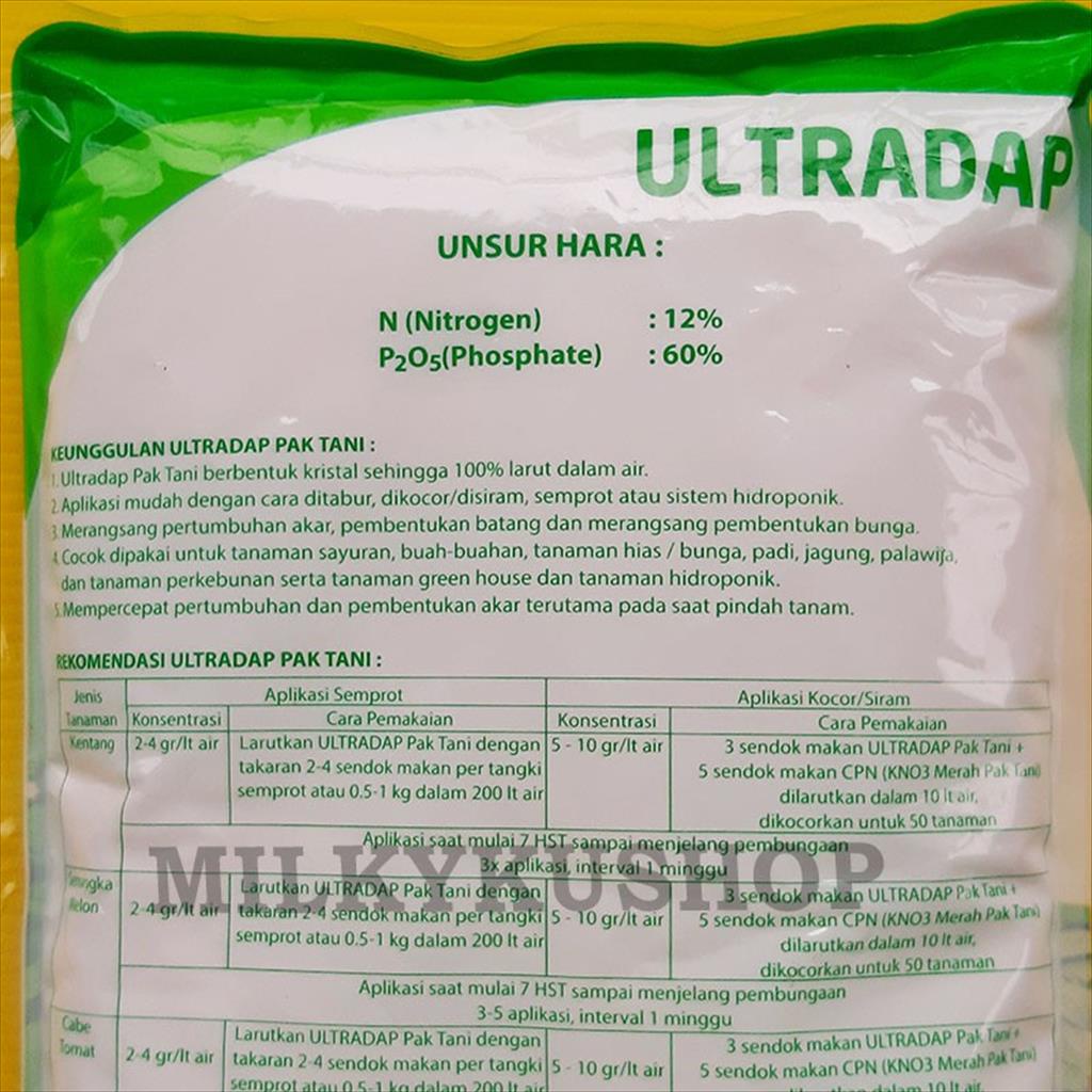 PUPUK ULTRADAP PAK TANI KEMASAN PABRIK 1 KG