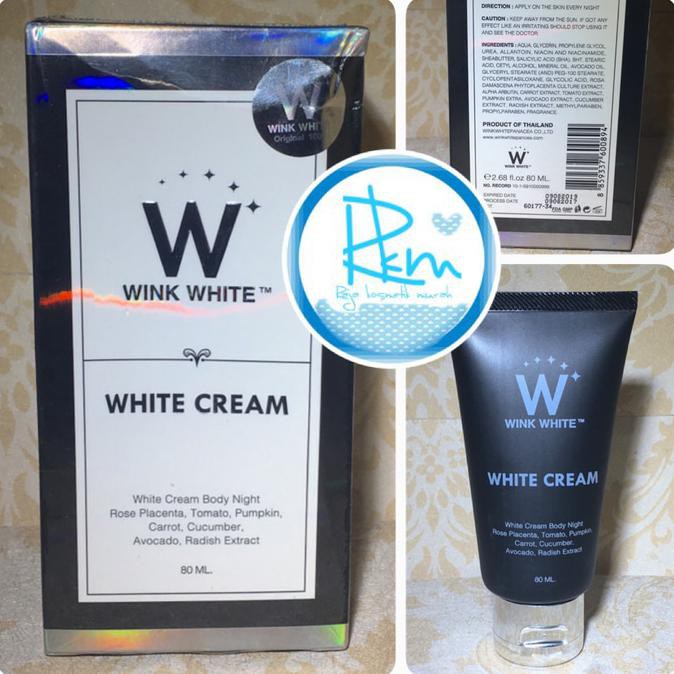 WHITE CREAM WHITE CREAM BODY NIGHT WINK WHITE