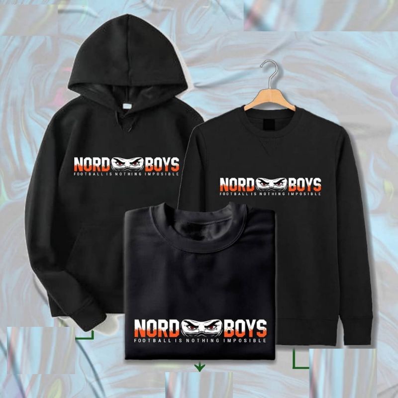 Hoodie Crewneck Kaos Nord Boys // Baju jaket casual ultras Hooligan Holigan suporter