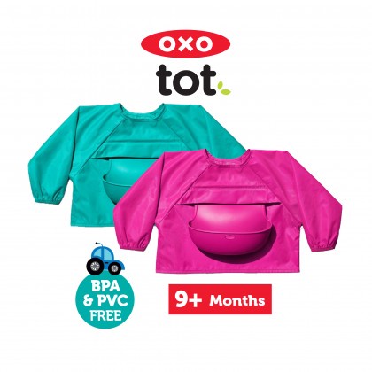 OXO Tot Sleeved Bib | Celemek Bayi | Perlengkapan Makan