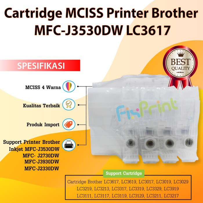 Refillable / MCISS Brother MFC J3530 J3930 J2330 J2730