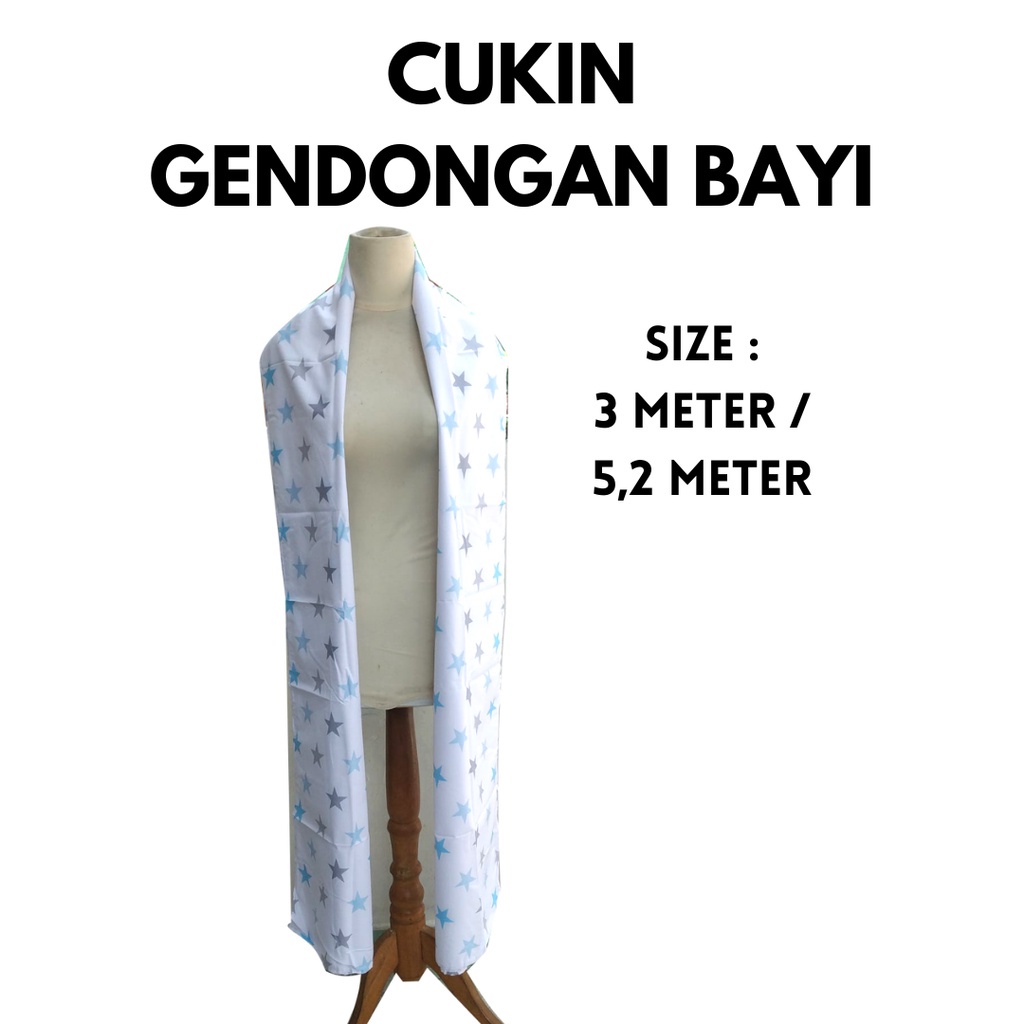 Cukin Gendongan Bayi Panjang 3 Meter / 5,2 Meter selendang modern