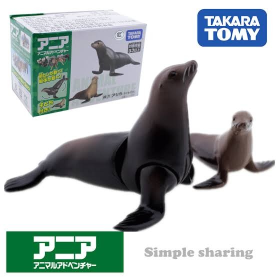 Miniatur Hewan Singa Laut Takara Tomy Tomica Ania AS-21 Sea Lio Animal